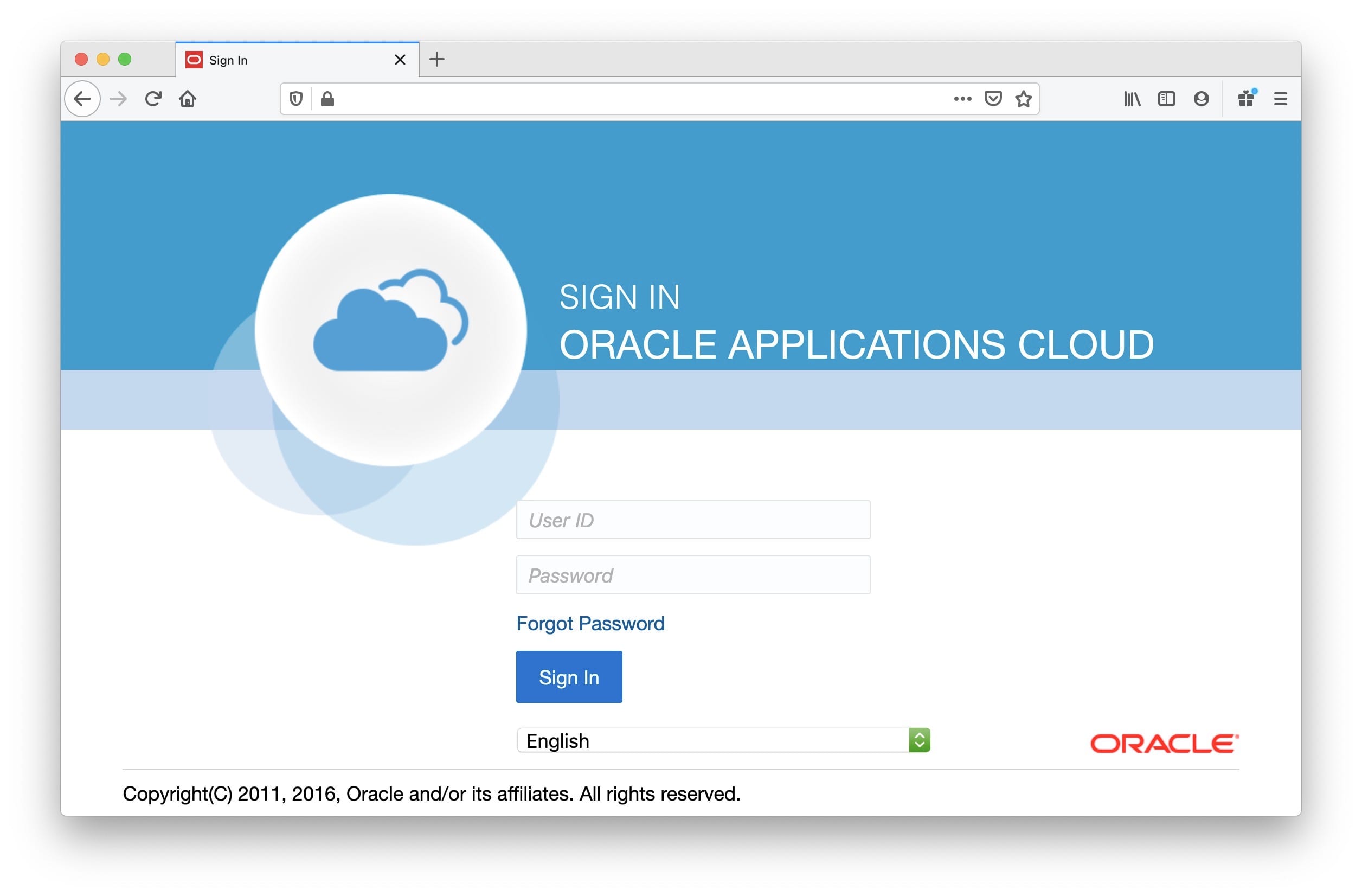 Oracle Fusion Cloud Instance Access