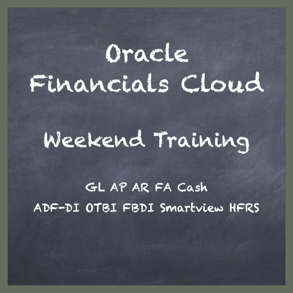 Oracle Fusion Financials Training