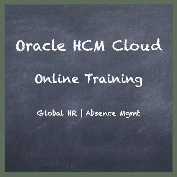 Oracle Fusion HCM Training