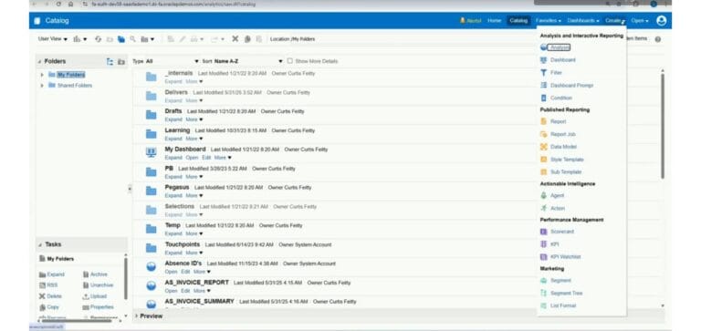 Concept & Navigation In OTBI - Oracle Fusion Cloud | OracleErpGuide.com