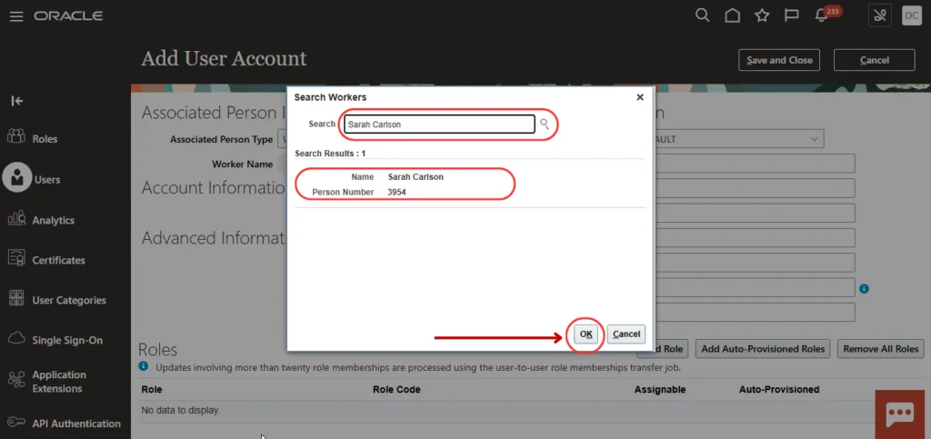 Step 7 – Select Employee
